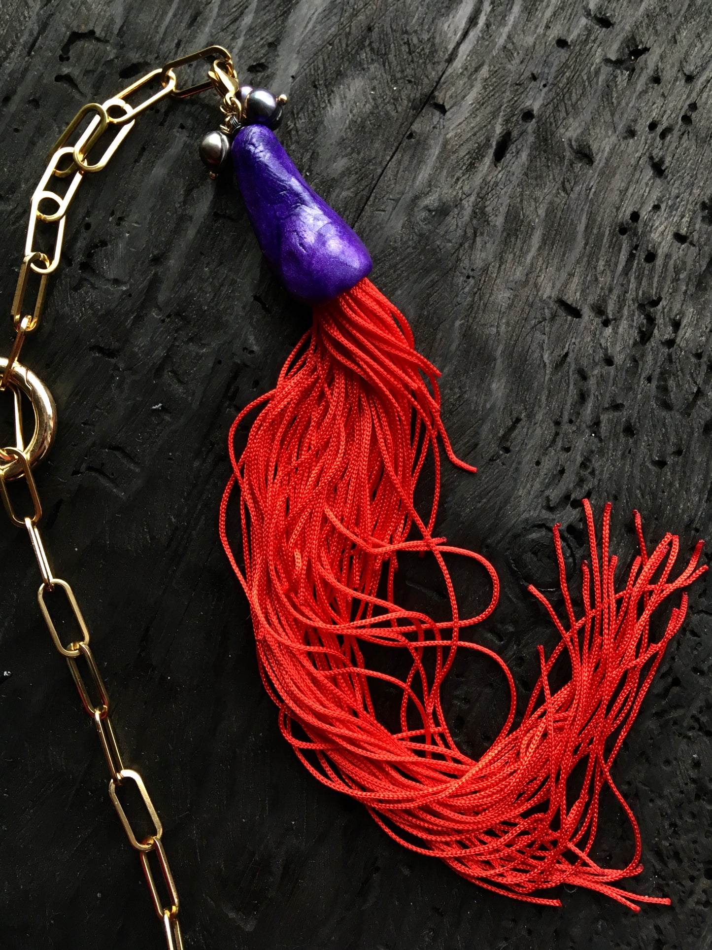 COLOURFUL POLYMER CLAY NECKLACE