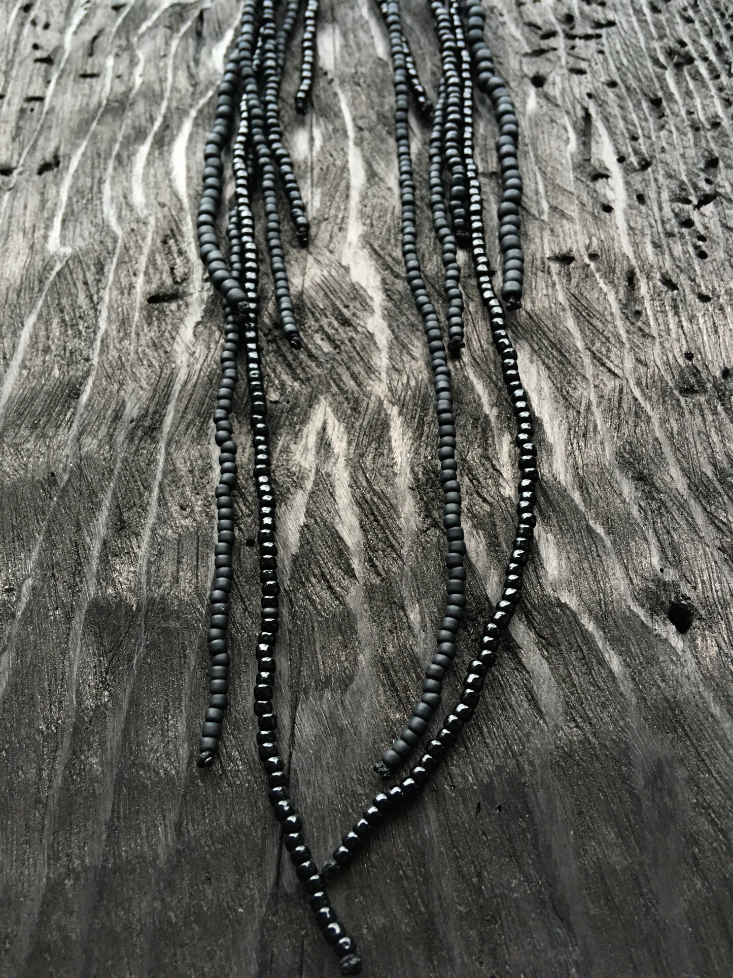 LONG TOHO GLASS EARRINGS