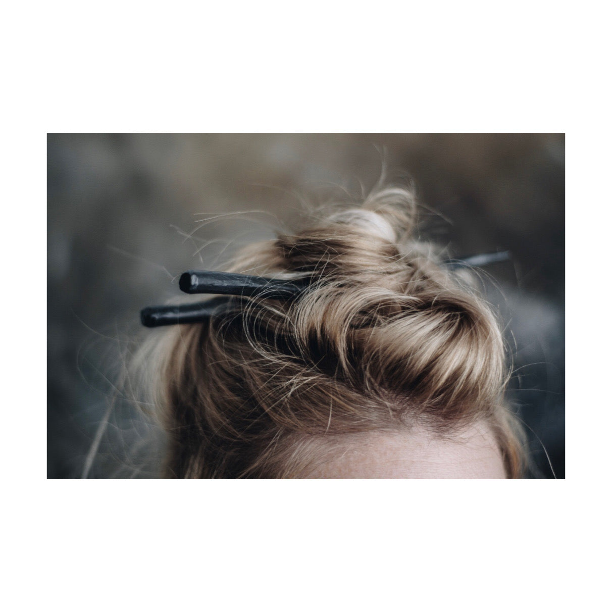 HAND CARVED HAIR PIN