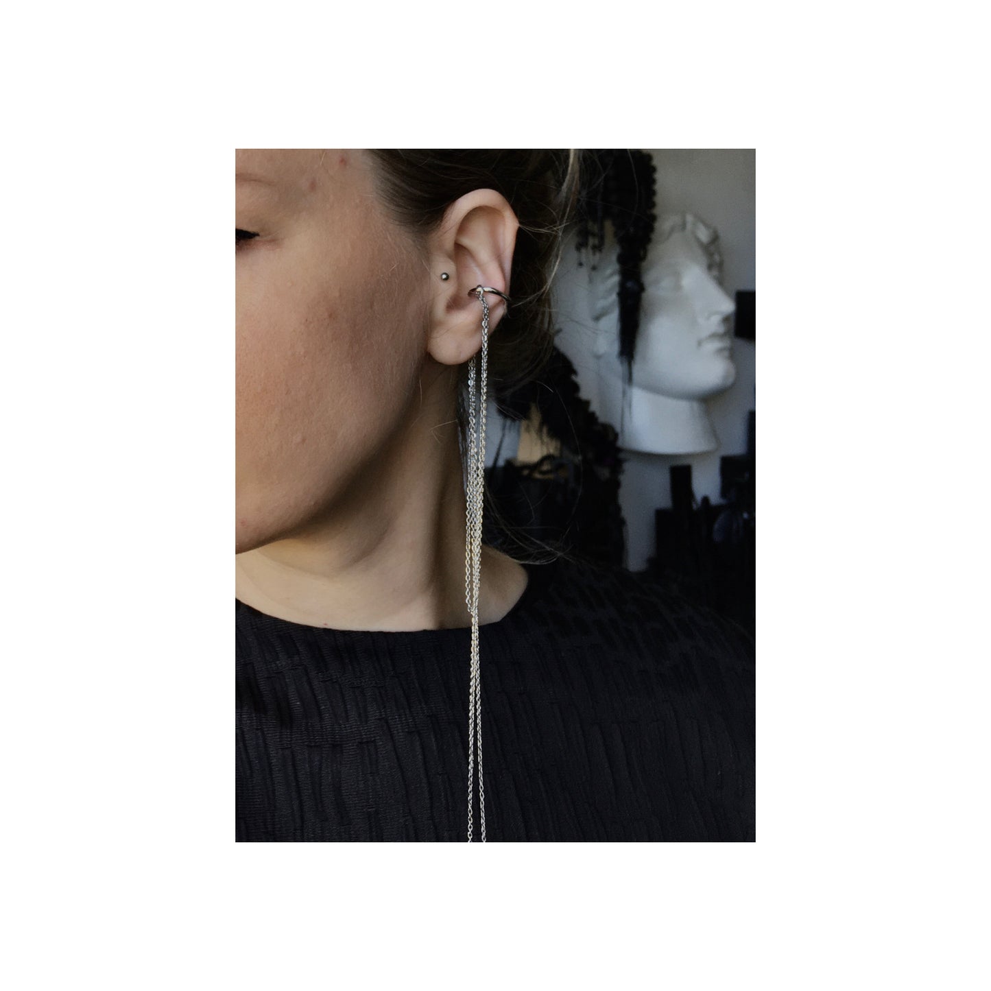 SILVER EAR CUFF EARRINGS