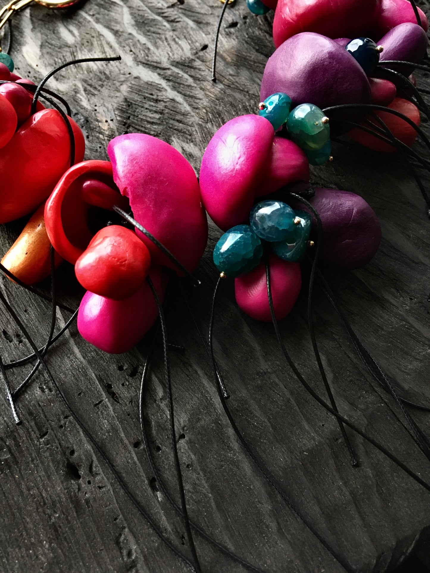 COLOURFUL POLYMER CLAY NECKLACE