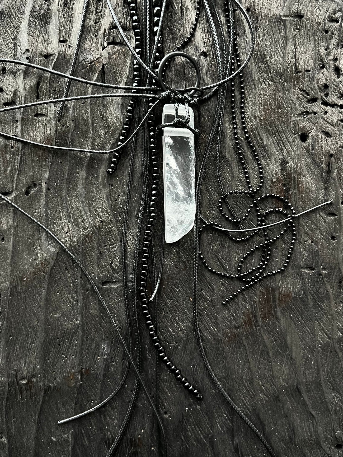 BROOCH WITH SILVER HAND PENDANT