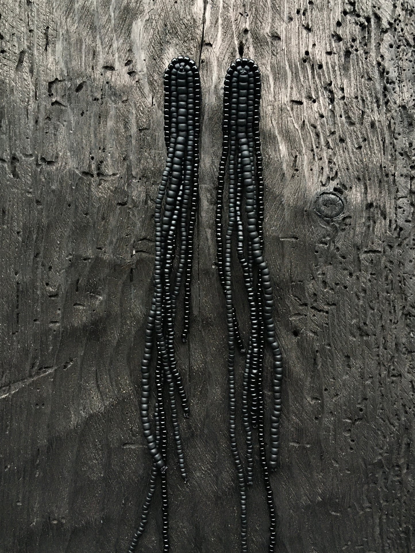 LONG TOHO GLASS EARRINGS