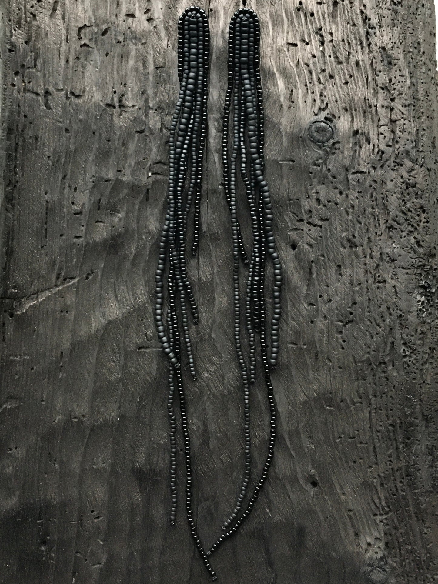 LONG TOHO GLASS EARRINGS